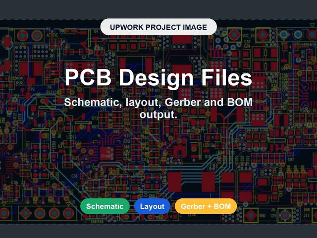 I offer PCB schematic layout Gerber and BOM files