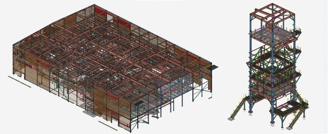 I offer steel detailing with Tekla image 1