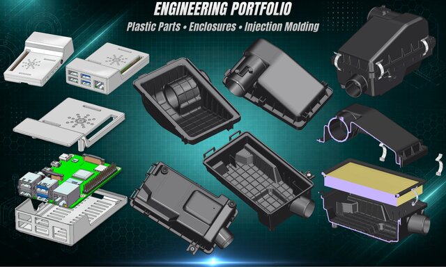 I offer custom plastic part design for injection molding image 2