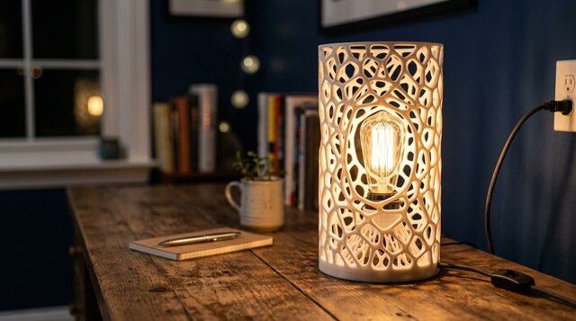 I will create a custom 3d printed lamp for your building