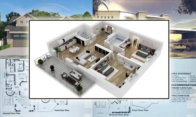I will create 2d 3d architectural floor plans and blueprint in autocad precisely image 4