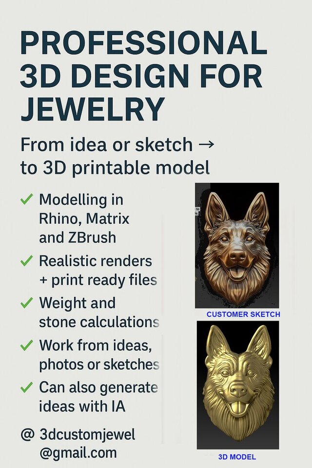 I will create 3d jewelry designs image 4