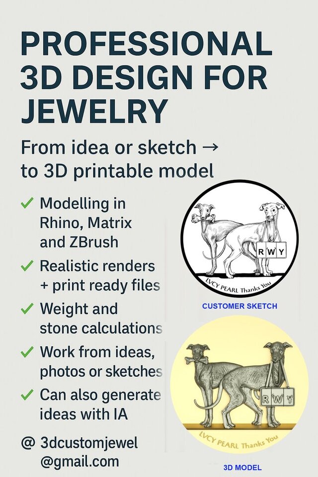 I will create 3d jewelry designs image 5