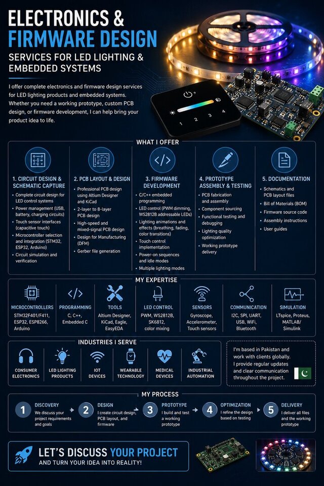 I will develop embedded systems, PCB, and firmware for your electronic product image 2
