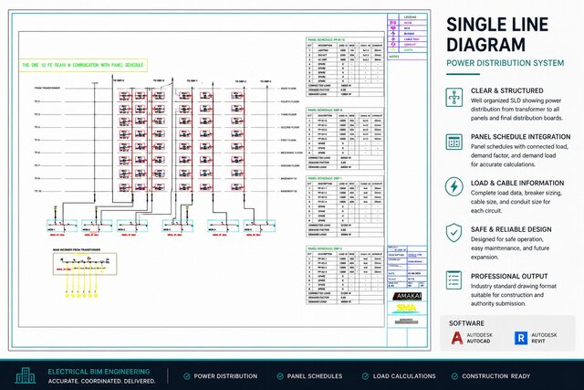 I will design and provide Revit MEP electrical BIM modeling and AutoCAD drafting services image 3