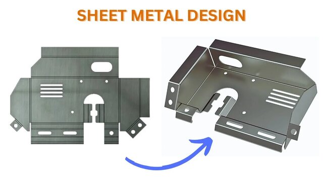 I will design sheet metal parts and flat patterns for fabrication