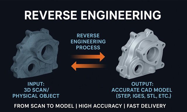 I will do reverse engineering from .stl mesh to .step or CAD models