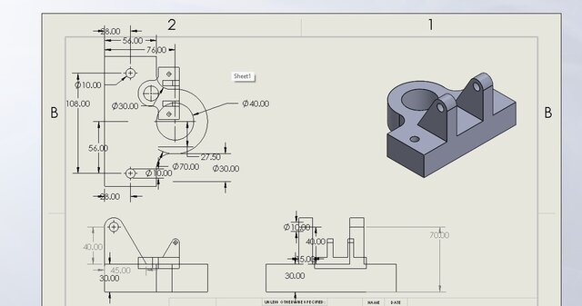 I offer mechanical parts drafting with FreeCAD, SolidWork, NX image 19
