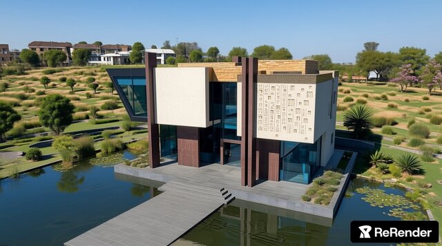 I offer architectural design and 3D visualization image 5