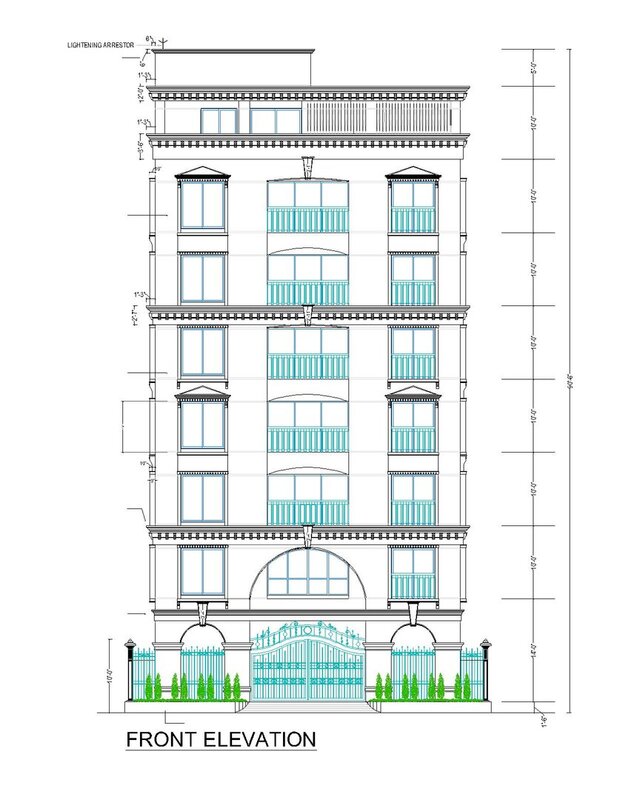 I will draw architectural drawing, floor plan, sections, elevations image 2