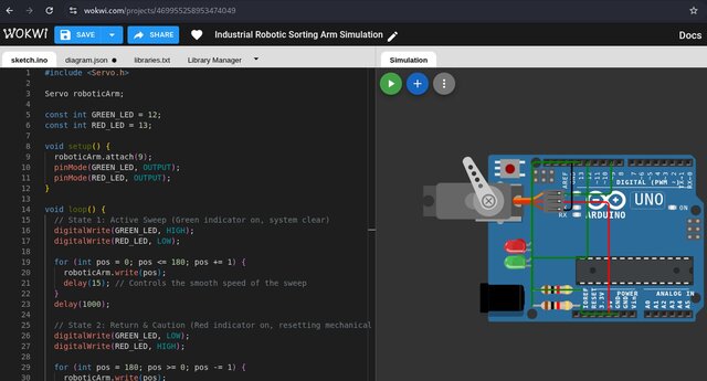 I will create a working Arduino prototype and circuit simulation using Wokwi