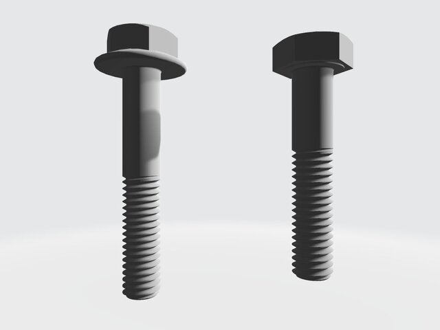 Fasteners Design: Screws, Washers, Nuts, Thread part, STEP, STL, 2D Drawing for 3D Printing