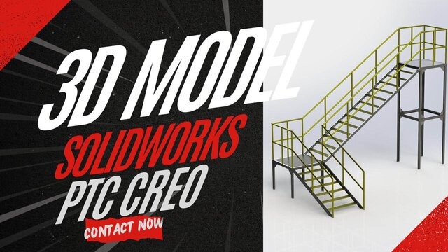 3d modeling | FEA simulations with solidworks| ptc creo | ansys image 3