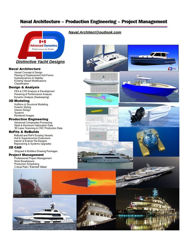 Naval Architecture / Vessel Design & Engineering / Project Management