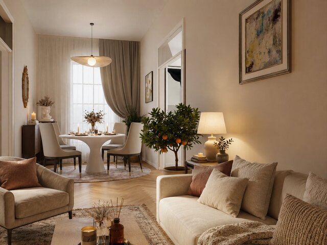 I offer photorealistic 3D visualization and virtual staging image 2
