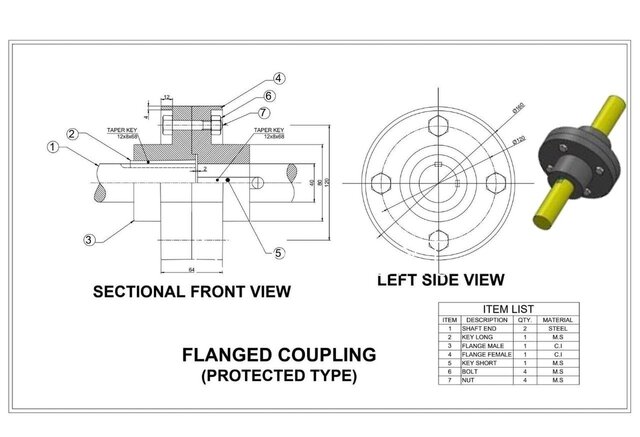 I will create accurate 2D AutoCAD mechanical engineering drawings