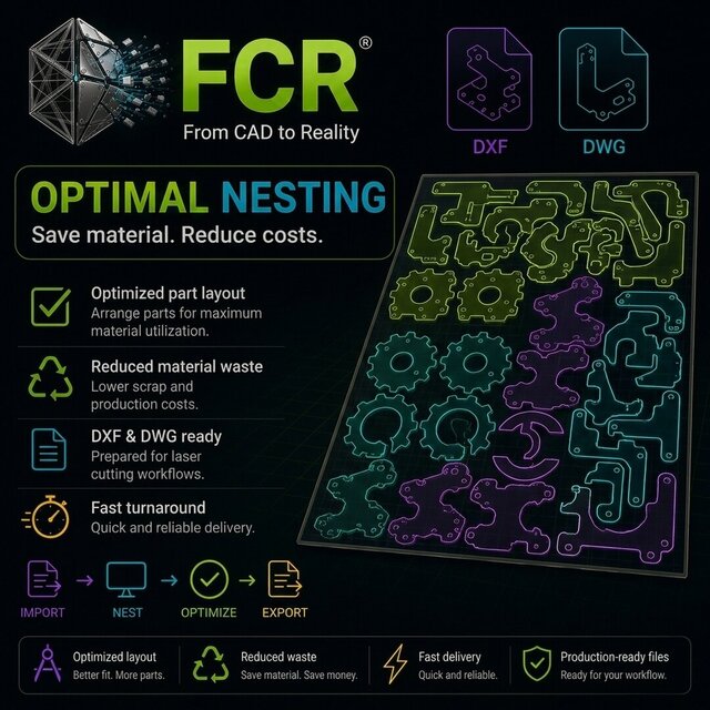 I offer CAD to DXF conversion, sheet metal flattening & nesting image 2