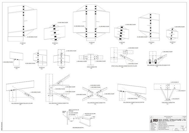 I offer Tekla steel detailing, shop drawings, fabrication drawings & 3D modeling image 15