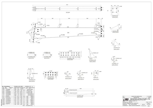 I offer Tekla steel detailing, shop drawings, fabrication drawings & 3D modeling image 17