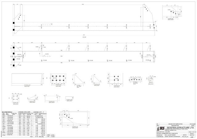 I offer Tekla steel detailing, shop drawings, fabrication drawings & 3D modeling image 16