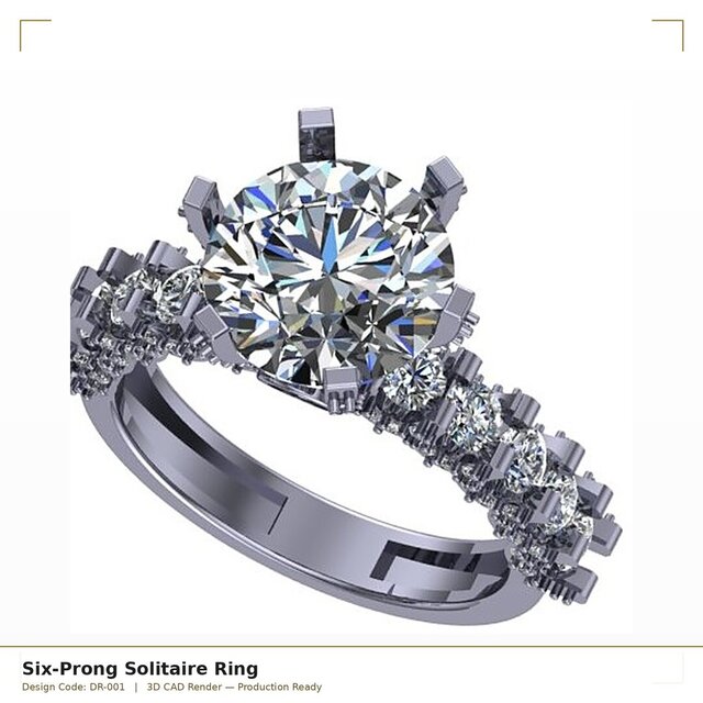 I will design custom jewelry CAD models for rings, bracelets & necklaces