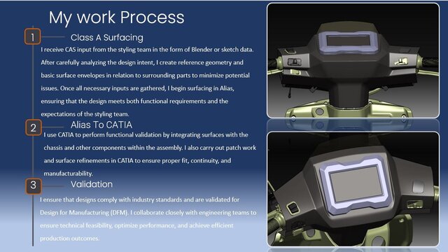 Complete vehicle development workflow, concept styling, CAS, class-A surfacing and engineering image 13
