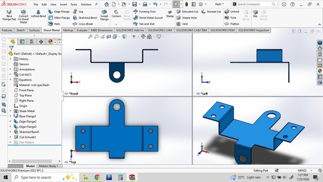 I offer mechanical CAD drafting and 2D/3D design with AutoCAD & SolidWorks