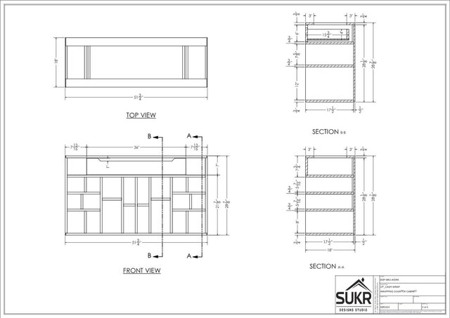 I offer 2D AutoCAD millwork shop drawings & detailing for clients image 4