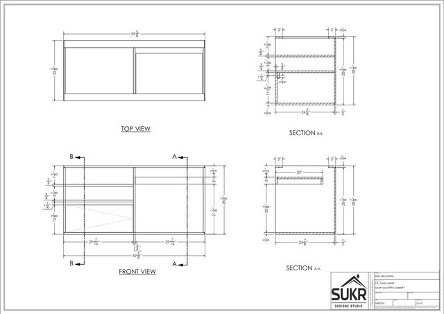 I offer 2D AutoCAD millwork shop drawings & detailing for clients image 2