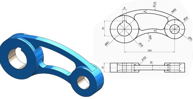 I offer professional mechanical part design & 3D CAD modeling with SolidWorks image 7
