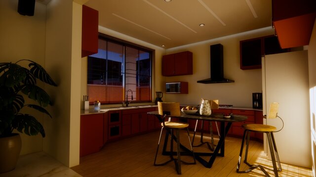 I create high-quality 3D interior designs for architecture image 4