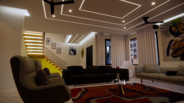 I create high-quality 3D interior designs for architecture image 3