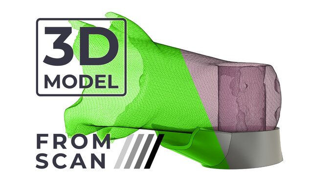 I will create a 3d model from a 3d scan ready for 3d printing
