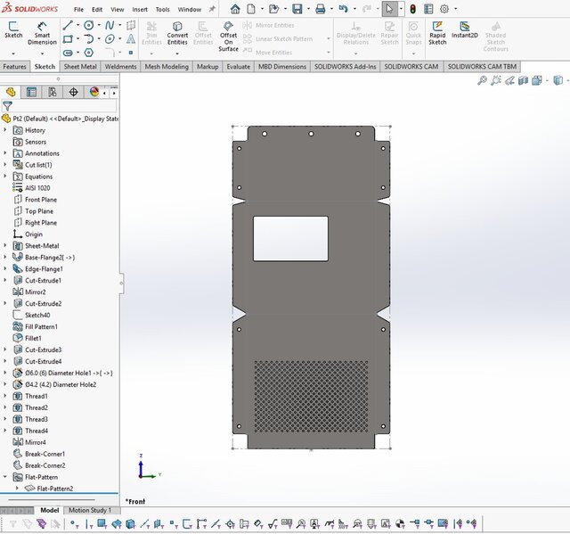 I will design sheet metal parts and fabrication drawings in SolidWorks image 3
