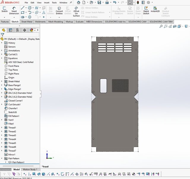 I will design sheet metal parts and fabrication drawings in SolidWorks image 5
