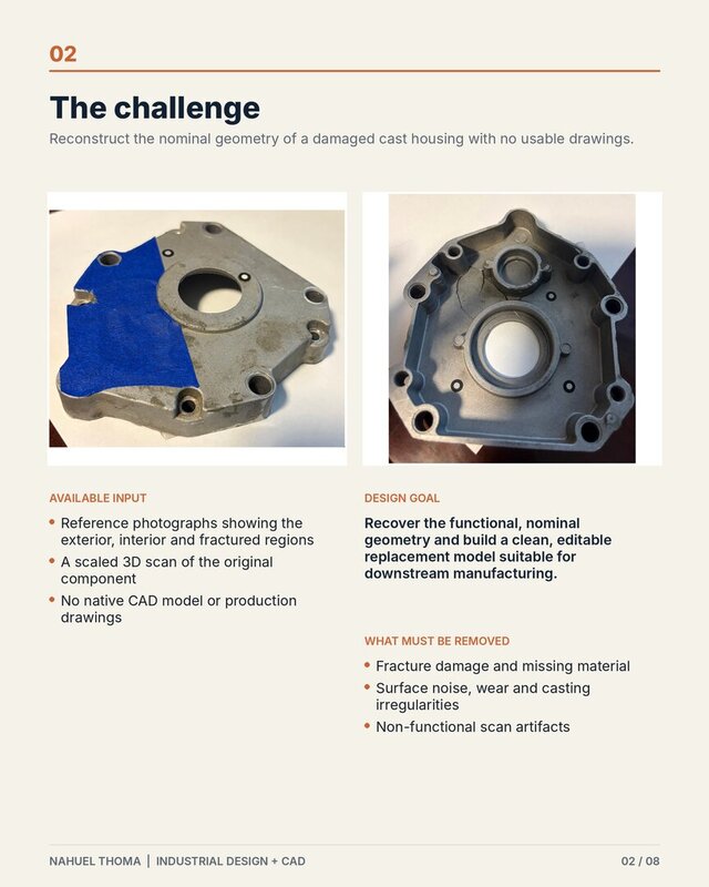 I will convert your 3D scan or STL into clean parametric CAD image 6