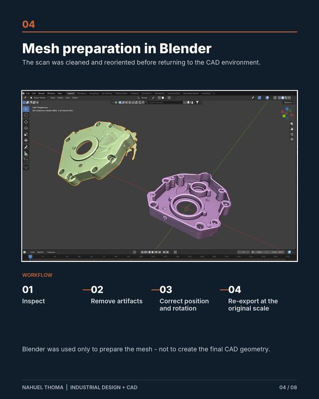 I will convert your 3D scan or STL into clean parametric CAD image 2