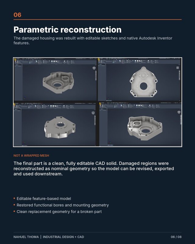 I will convert your 3D scan or STL into clean parametric CAD image 7