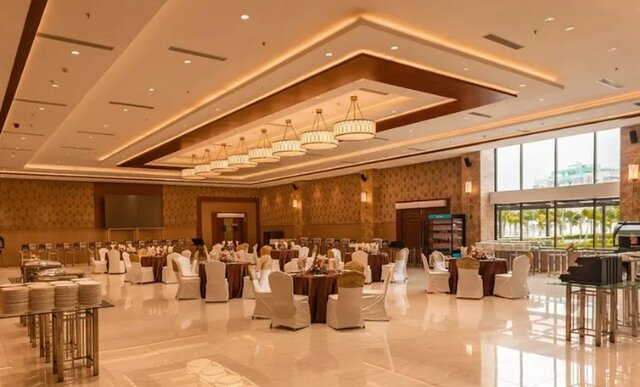 I will do 3d cgi wedding hall, banquet hall, party event, reception, dinner hall with bridal design image 2