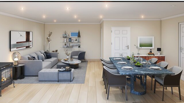 I will create high end photorealistic interior architectural renderings