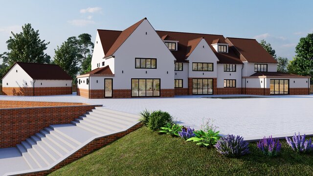 I will create photorealistic exterior architectural 3d renderings image 2
