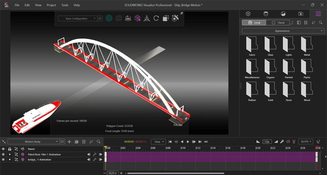 I offer 3D CAD animation & SOLIDWORKS motion study