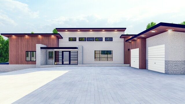 I will do 3d architectural design, living room interior, 3d rendering and 2d floor plan image 2