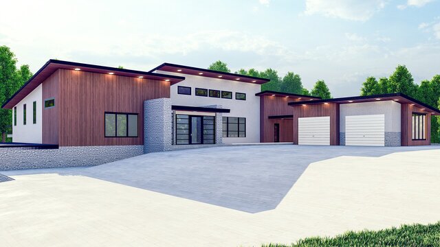 I will do 3d architectural design, living room interior, 3d rendering and 2d floor plan image 6