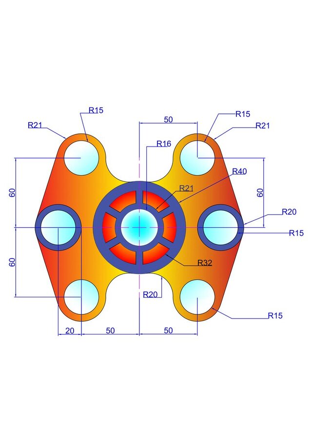 I offer 2D mechanical CAD drafting and PDF-to-DWG conversion image 1