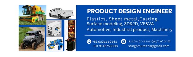 I will create plastics product design, plastic mold design, and sheet metal design