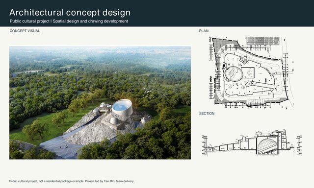 I will design a concept layout for a small home or interior space