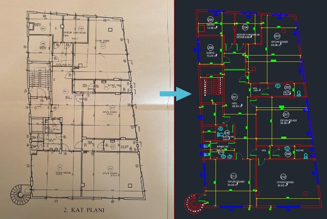 I will convert your hand-drawn sketches / PDF files AutoCAD 2D floor plans
