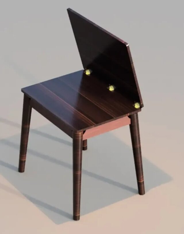 I will create foldable table with storage image 7