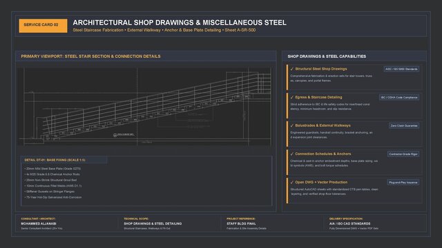 I offer architectural construction documentation (CD packages) & detailed shop drawings image 2
